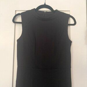 Black sleeveless LOFT sheath dress size 0